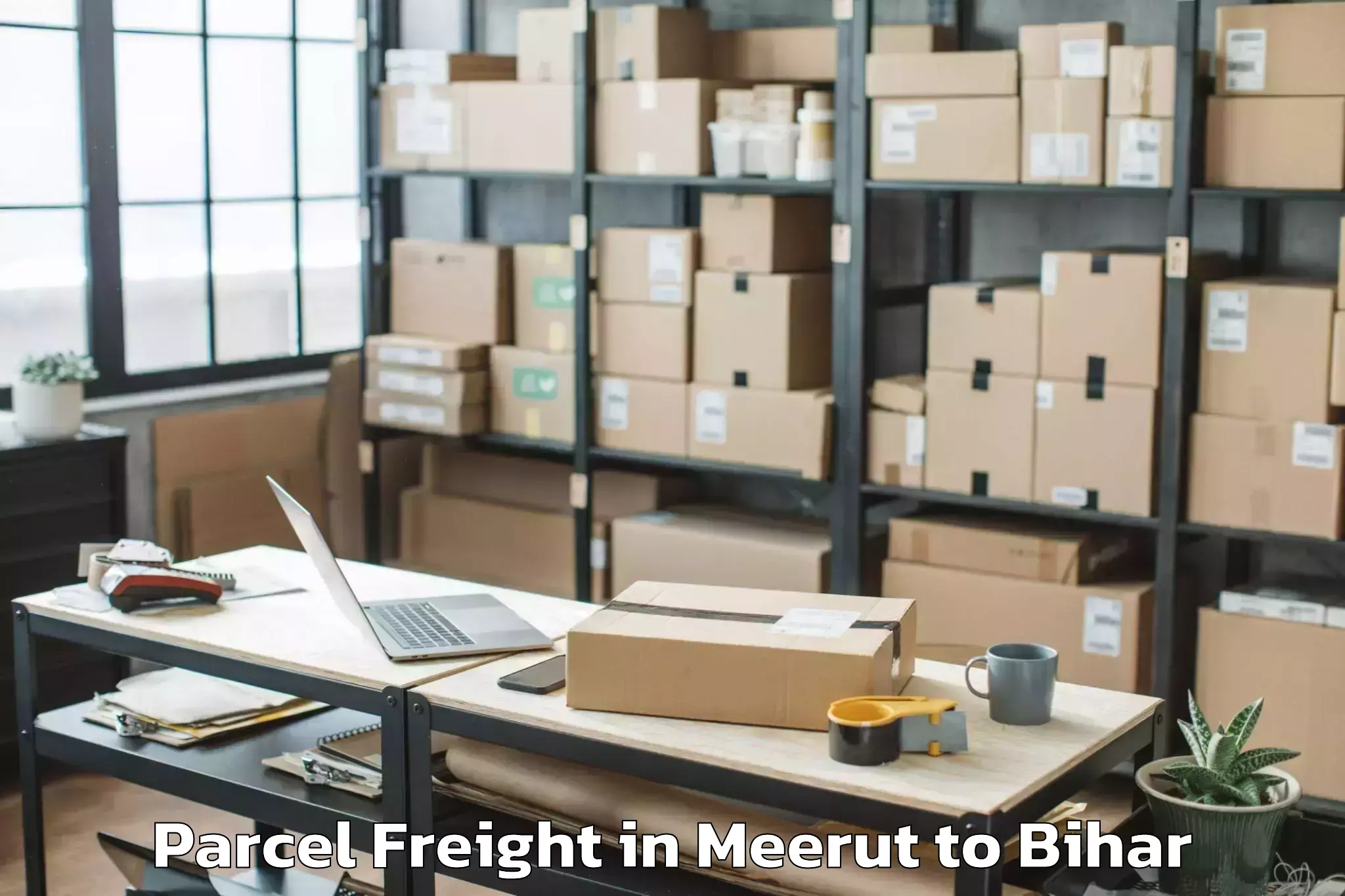 Book Your Meerut to Laukaha Parcel Freight Today